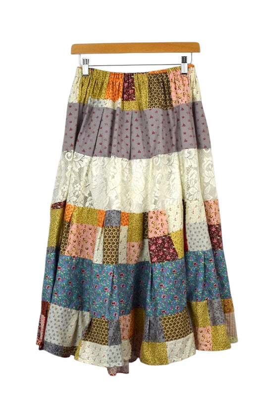 Reworked Patchwork Style Skirt