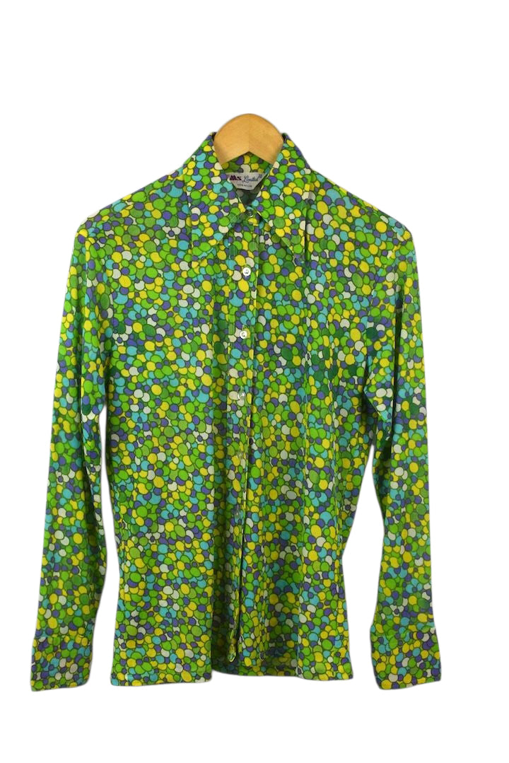 Circle Print Blouse