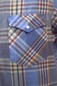 80s Wrangler Brand Checkered Western Shirt