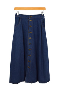 Reworked Denim Skirt