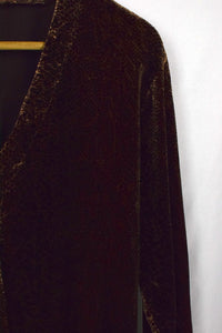 Snake Print Velour Top