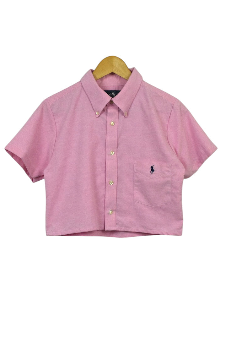 Reworked Ralph Lauren Brand Crop Top