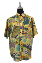 Load image into Gallery viewer, Abstract Print Silk Shirt
