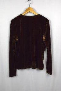 Snake Print Velour Top