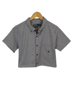 Load image into Gallery viewer, Reworked Ralph Lauren Brand Crop Top
