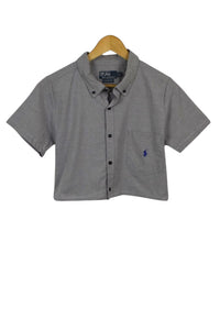 Reworked Ralph Lauren Brand Crop Top