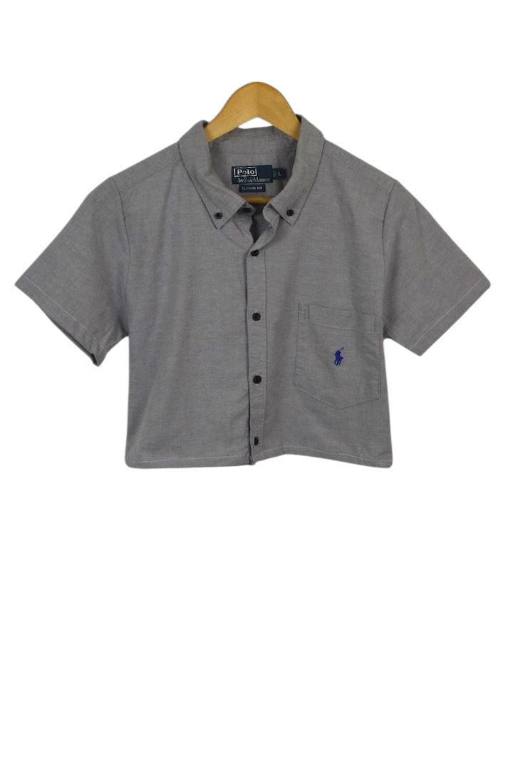 Reworked Ralph Lauren Brand Crop Top