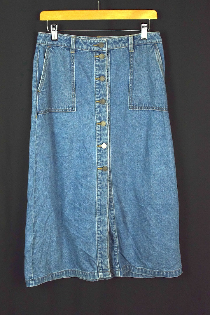 Denim Maxi Skirt