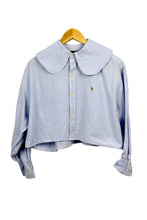 Load image into Gallery viewer, Reworked Cropped Ralph Lauren Brand Top
