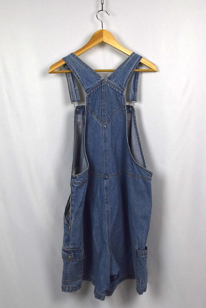 90s Ladies Mickey Mouse Denim Overalls