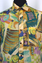 Load image into Gallery viewer, Abstract Print Silk Shirt
