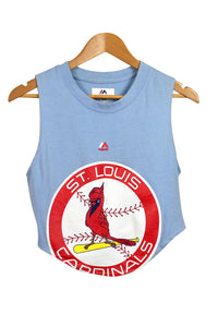 Reworked Cropped St Louis Cardinals MLB T-Shirt