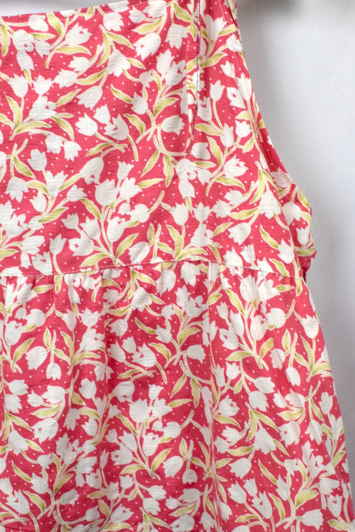 Reworked Baby Doll Tie Up Top