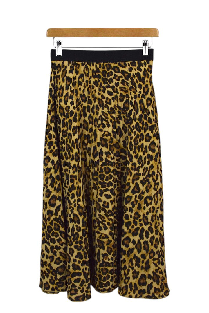 Reworked Leopard Print Skirt