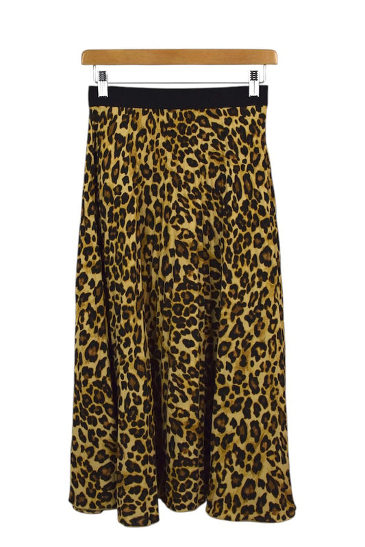 Reworked Leopard Print Skirt