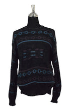 Load image into Gallery viewer, 80s/90s Black Knitted Jumper
