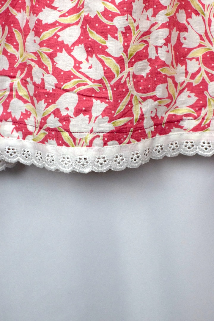 Reworked Baby Doll Tie Up Top