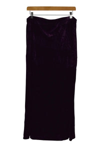 Notation Brand Purple Velvet Skirt