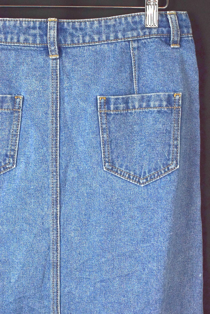 Denim Maxi Skirt