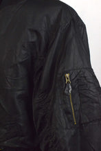 Load image into Gallery viewer, Black Orange Reversible Bomber Jacket
