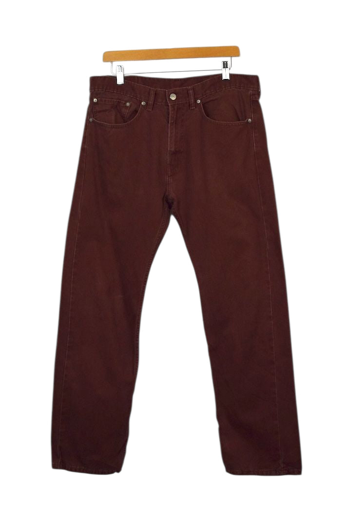 Red Levi Strauss 505 Brand Jeans