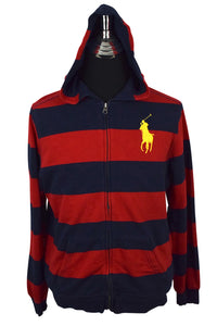 Striped Ralph Lauren Brand Hoodie
