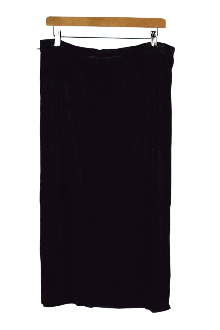 Black Velvet Skirt