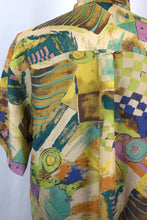 Load image into Gallery viewer, Abstract Print Silk Shirt
