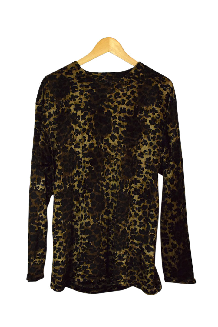 Leopard Print Velvet Top