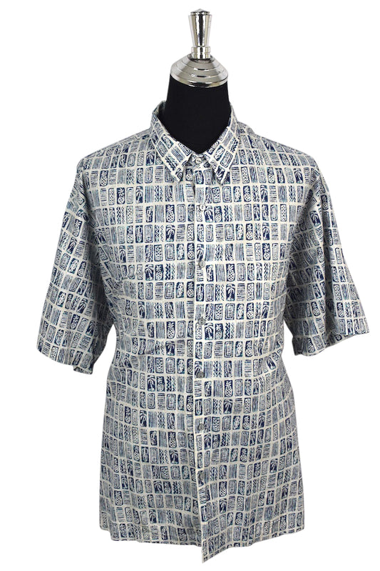 Tori Richard Brand Tile Print Shirt