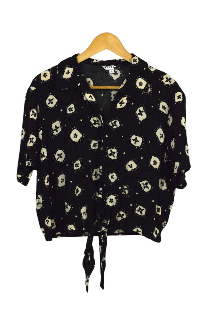 90s Tie-Up Blouse