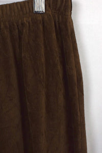 Brown Corduroy Skirt