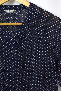 Reworked Polka Dot Print Blouse