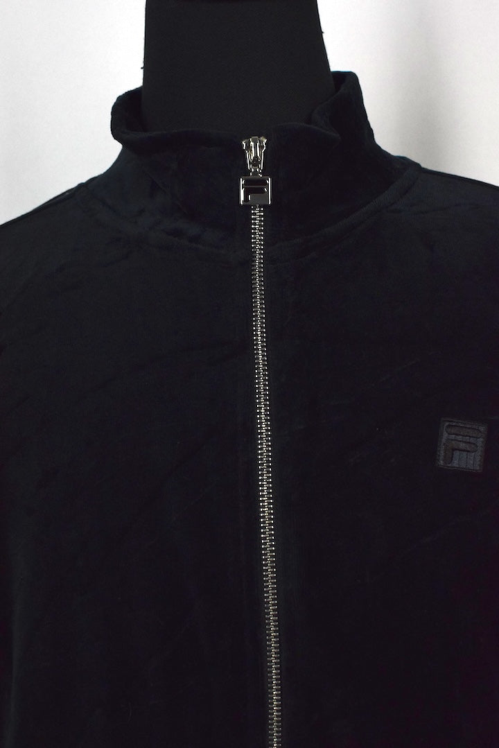 FILA Brand Velour Track Jacket