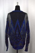 Load image into Gallery viewer, Black and Blue Knitted Jumper
