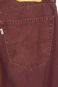 Red Levi Strauss 505 Brand Jeans