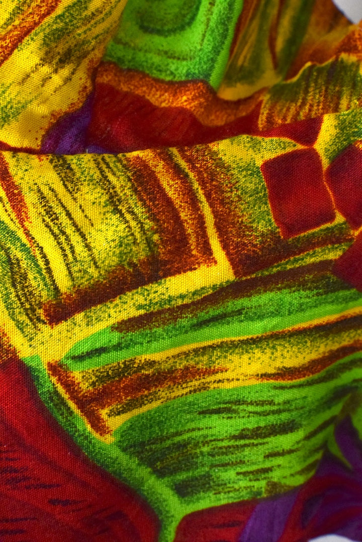 Reworked Vibrant Tie Up Top