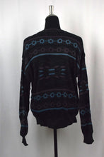 Load image into Gallery viewer, 80s/90s Black Knitted Jumper
