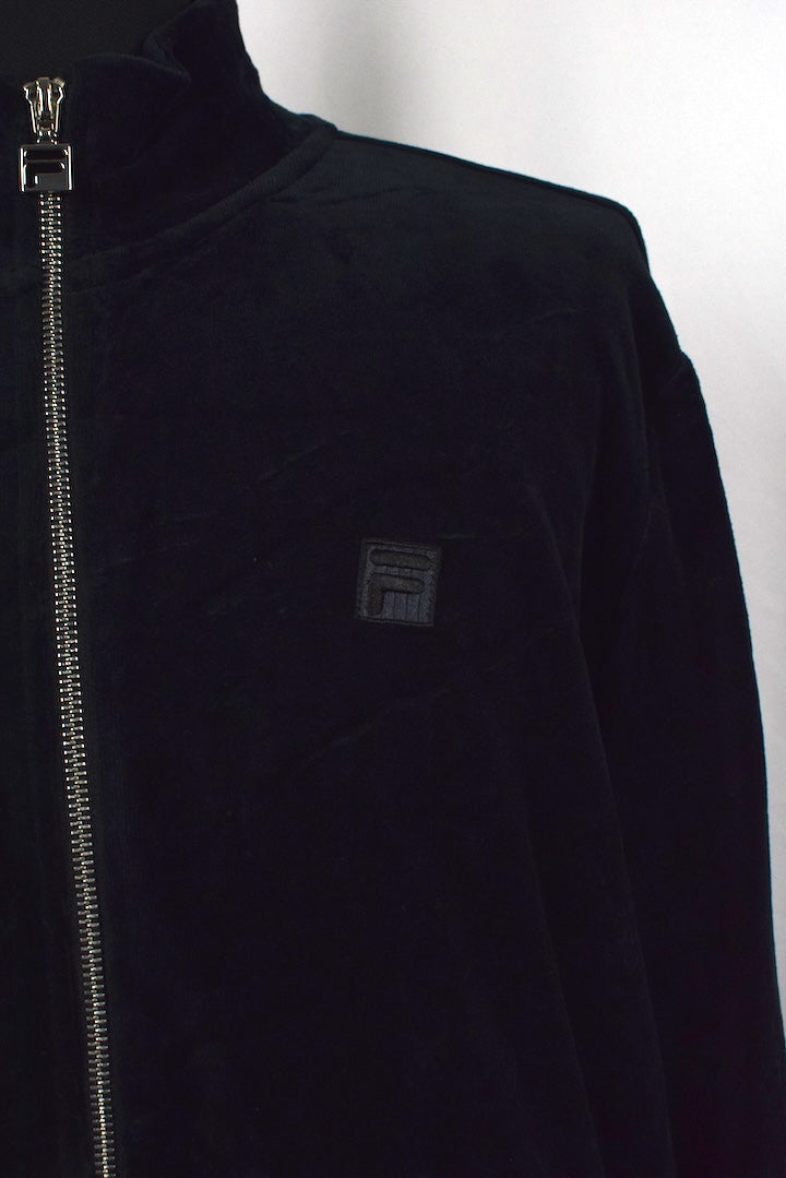 FILA Brand Velour Track Jacket