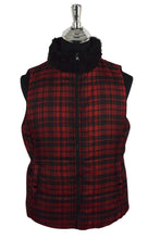 Load image into Gallery viewer, Red Checkered Chaps Brand Puffer Vest
