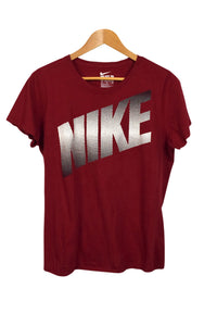 Red Nike Brand T-shirt