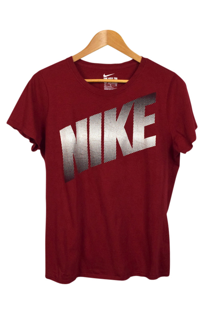 Red Nike Brand T-shirt
