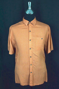 Orange Diamond Print Shirt