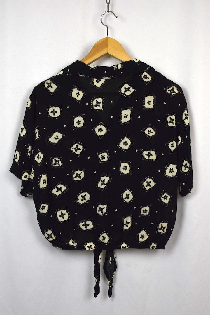 90s Tie-Up Blouse