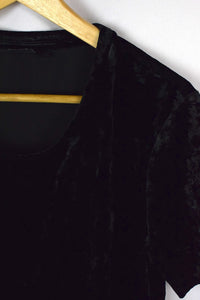 Black Esmara Brand Velour Top