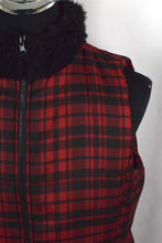 Load image into Gallery viewer, Red Checkered Chaps Brand Puffer Vest
