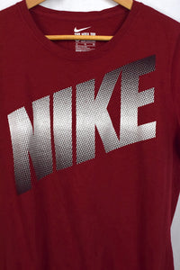 Red Nike Brand T-shirt