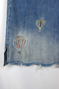 Hot Air Balloon Denim Skirt