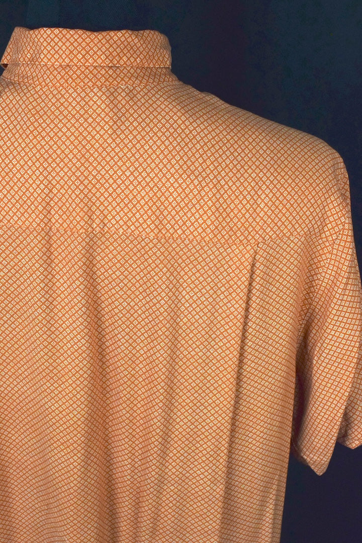 Orange Diamond Print Shirt