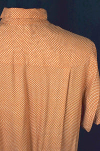 Orange Diamond Print Shirt